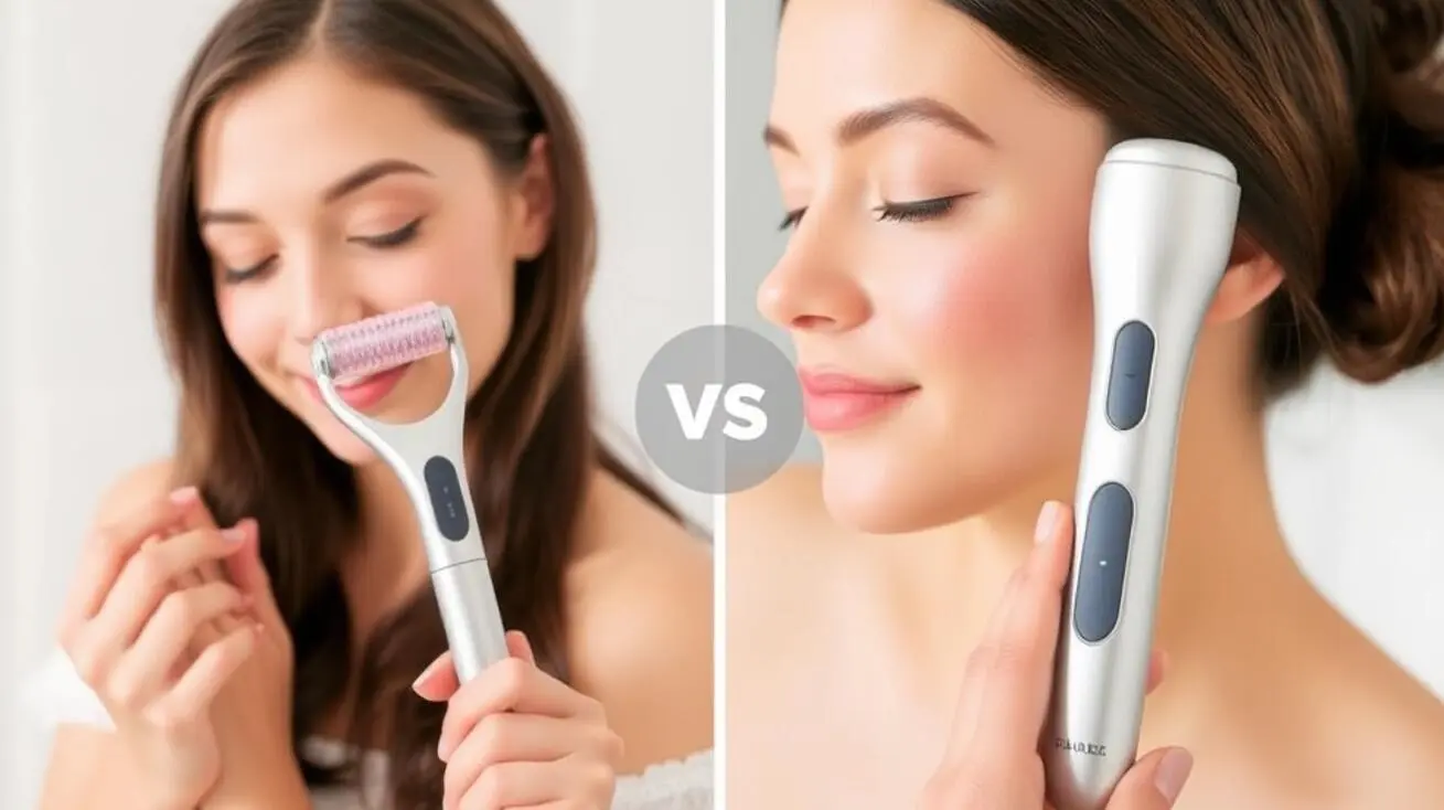 contrasting manual vs electric derma rollers for salon treatments