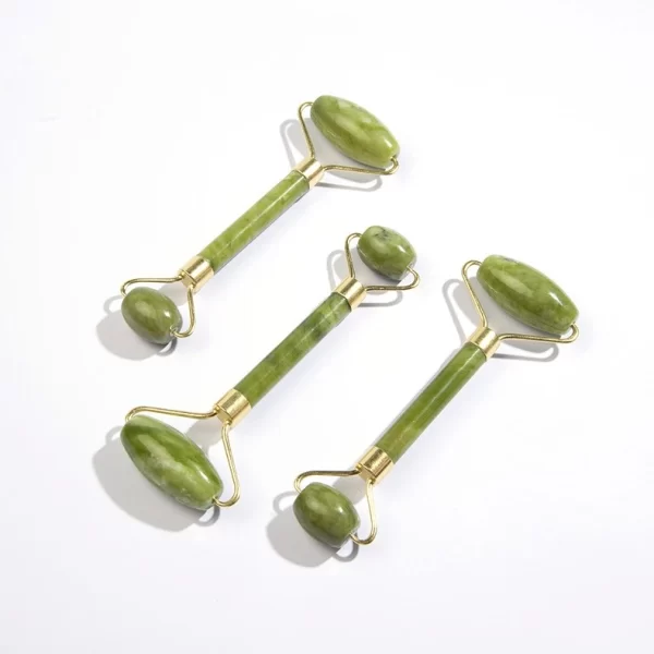 custom green jade roller jade stone massage roller manufacturer